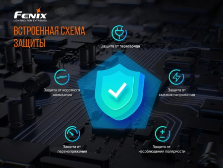 Зарядное устройство Fenix ARE-X1 v2.0 (USB Type-C 18650, 21700, 26650)